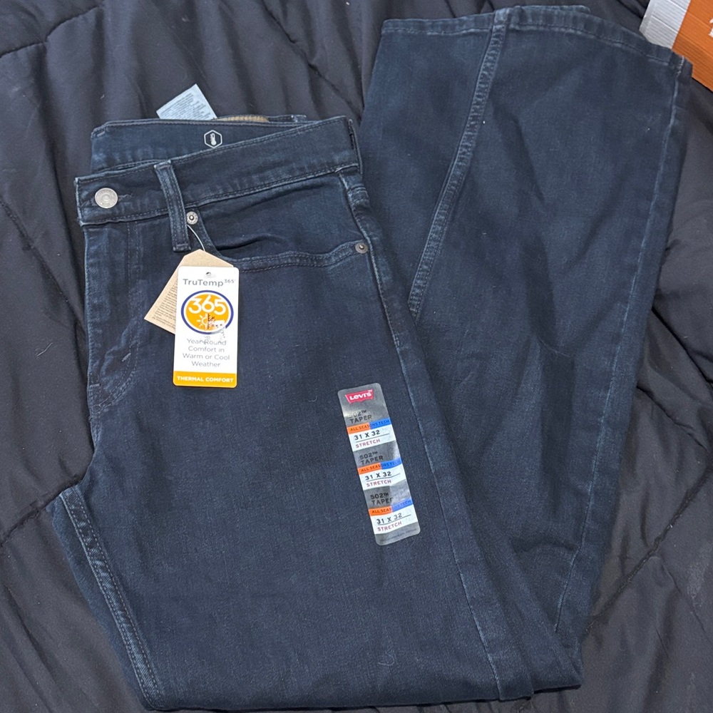 Levi's Men's 502 Taper Deep Indigo Relaxed Jeans 31x32